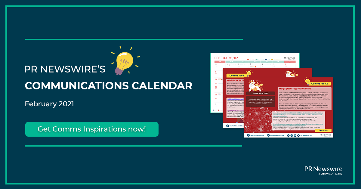 PR Newswire's February 2021 Communications Calendar